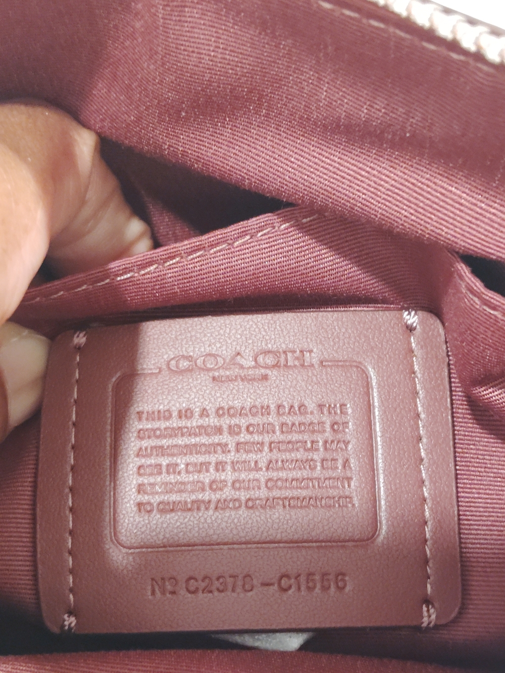 NEW! Coach Pebble Leather Rowan File Bag W/ Matching Wallet - Soft Pink 🩷 - Picture 9 of 10